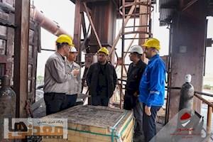 بازدید مدیران ارشد شرکت صبانور از روند تعمیرات اساسی کارخانه گندله‌سازی اسدآباد