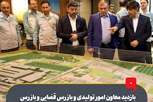 بازدید معاون امور تولیدی و بازرس قضایی و بازرس کل امور صنعت، معدن و تجارت