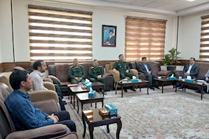 دیدار مدیرکل صمت استان با فرمانده سپاه و مسئولان بسیج ادارات